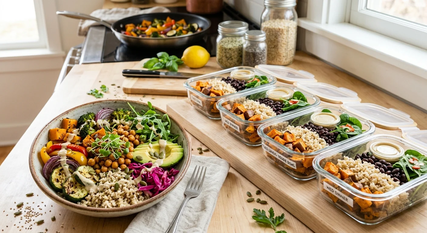 5 day cleanse meal prep with vegetables and lean protein