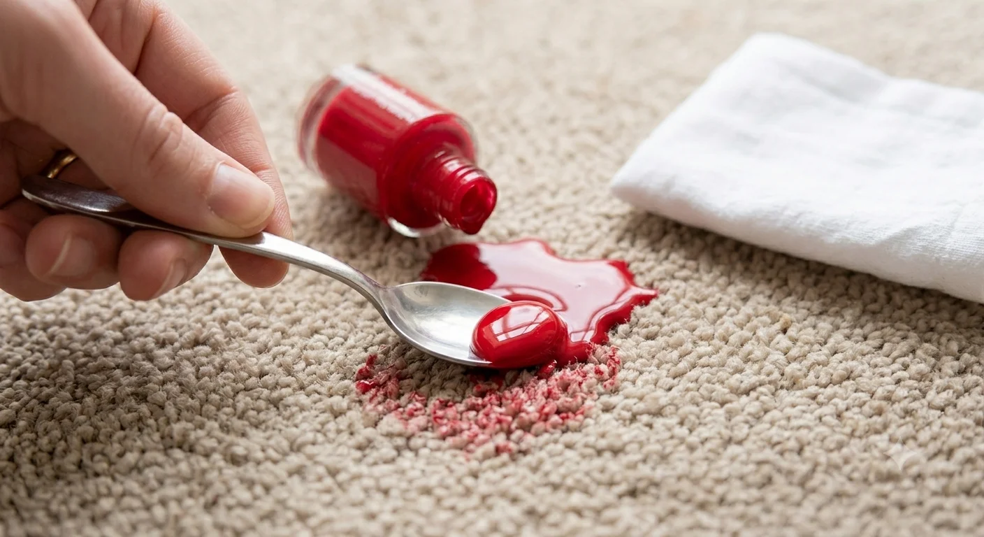 how to get fingernail polish off of carpet
