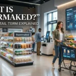 Supermaked meaning explained with futuristic smart supermarket technology